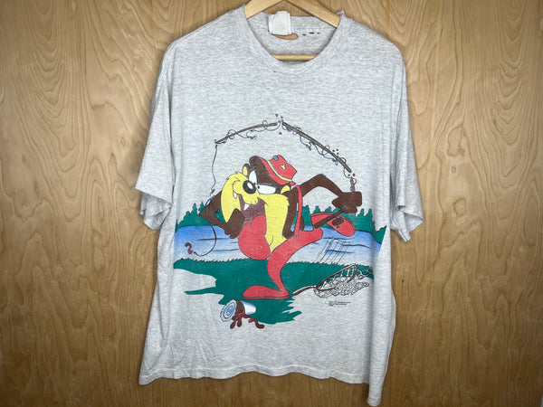 1993 Looney Tunes Taz “Fishing” - Large