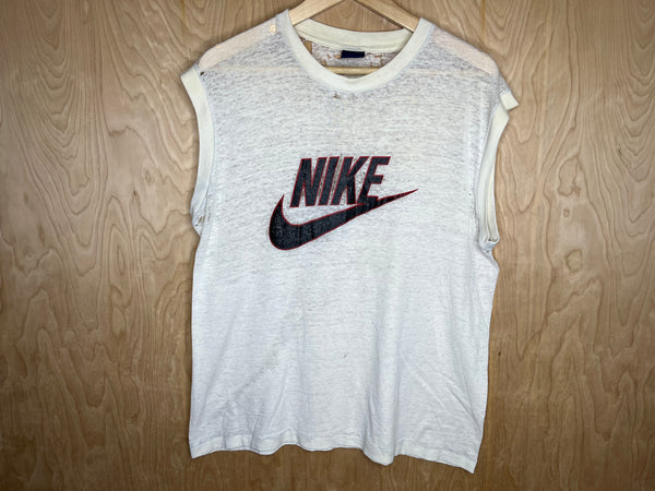 1980’s Nike Muscle Tee “Check” - Large