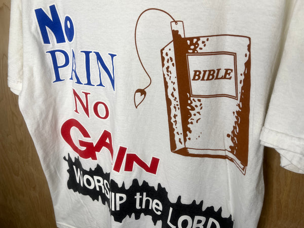 2000’s No Pain No Gain “Worship The Lord” - Large