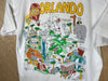 1990’s Orlando Florida “Caricature Map” - Medium