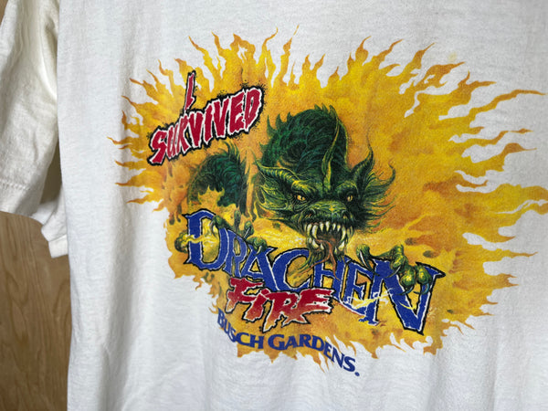 1990’s Busch Gardens “I Survived Drachen Fire” - XL