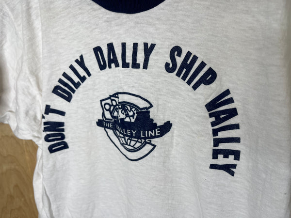 1980’s The Valley Line “Don’t Dilly Dally Ship Valley” - Medium