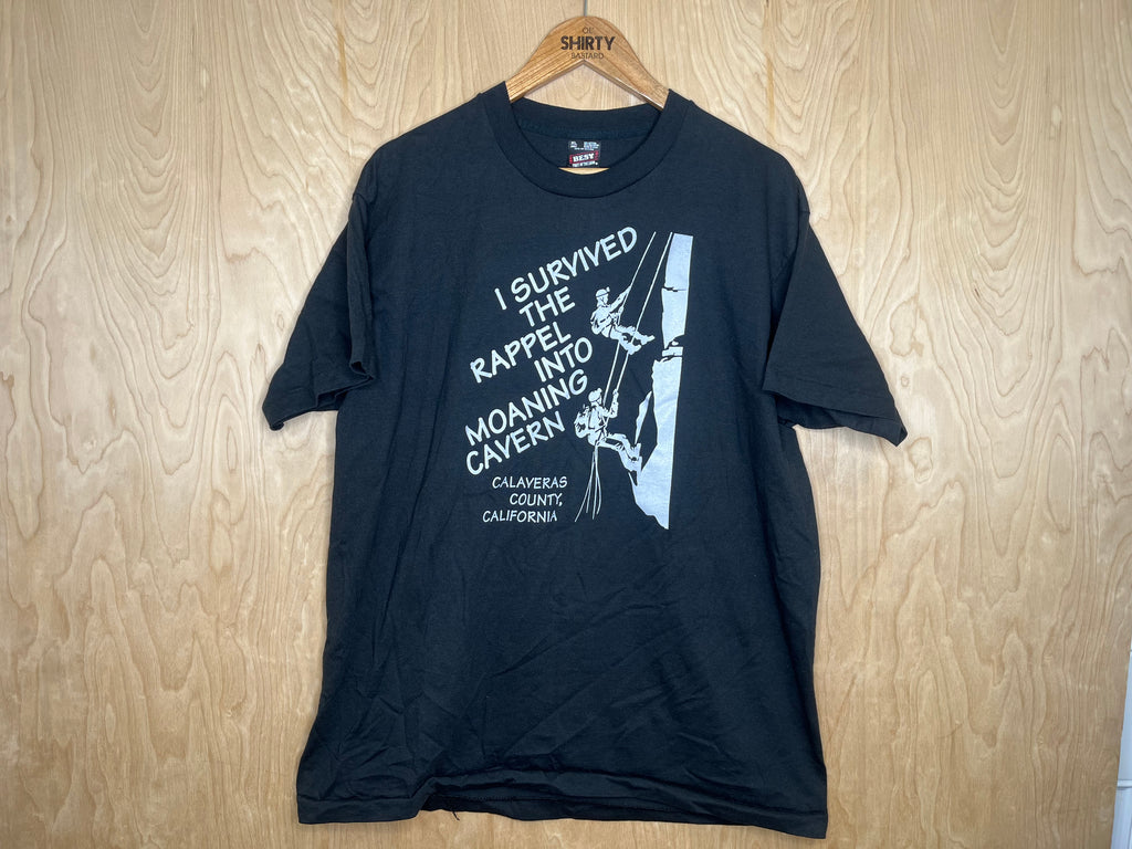 1990’s I Survived The Rappel Into Moaning Cavern “Calaveras County, CA” - XL
