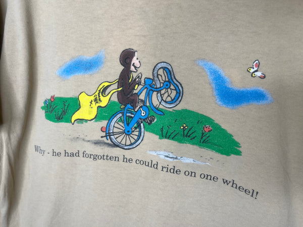 1995 Curious George “Ride on One Wheel” - Large