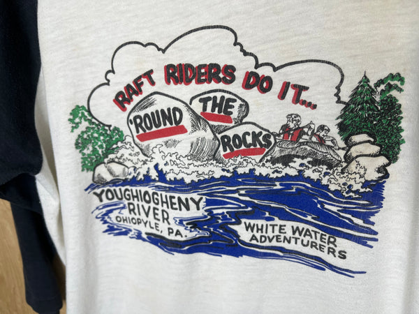 1980’s Youghiogheny River “Raft Riders Do It Round The Rocks” - XL