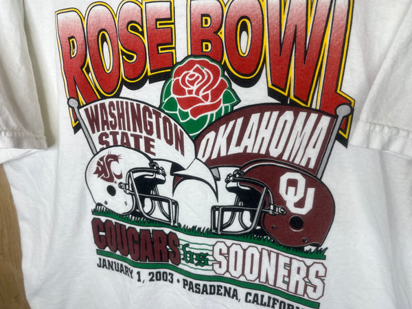 2003 Rose Bowl “Washington State Cougars vs Oklahoma Sooners” - XL