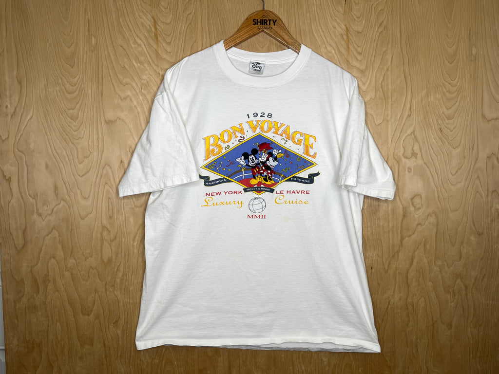 1990’s Mickey & Minnie Mouse “Bon Voyage” - Large