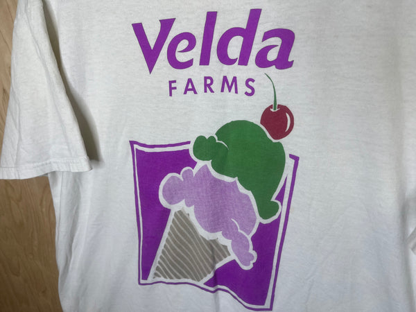1990’s Velda Farms “Now Serving PET Ice Cream” - Large