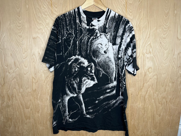1992 Harlequin Wolves “All Over” - XL