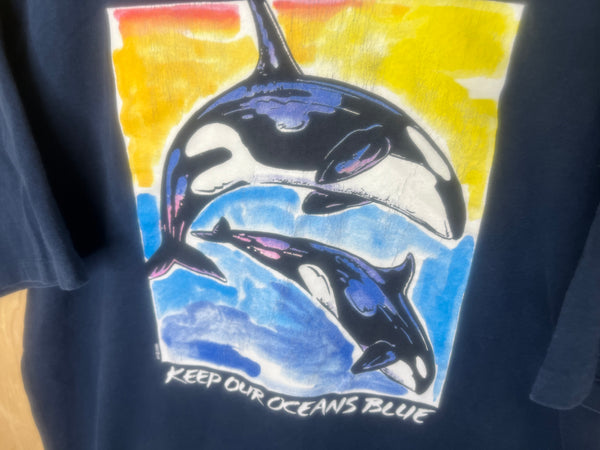 2000 Keep Our Oceans Blue “Whales” - XL