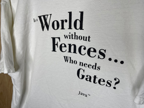 1990’s Java “In A World Without Fences… Who Needs Gates?” - XL