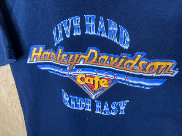 1990’s Harley Davidson Cafe “Live Hard, Ride Easy” - Medium