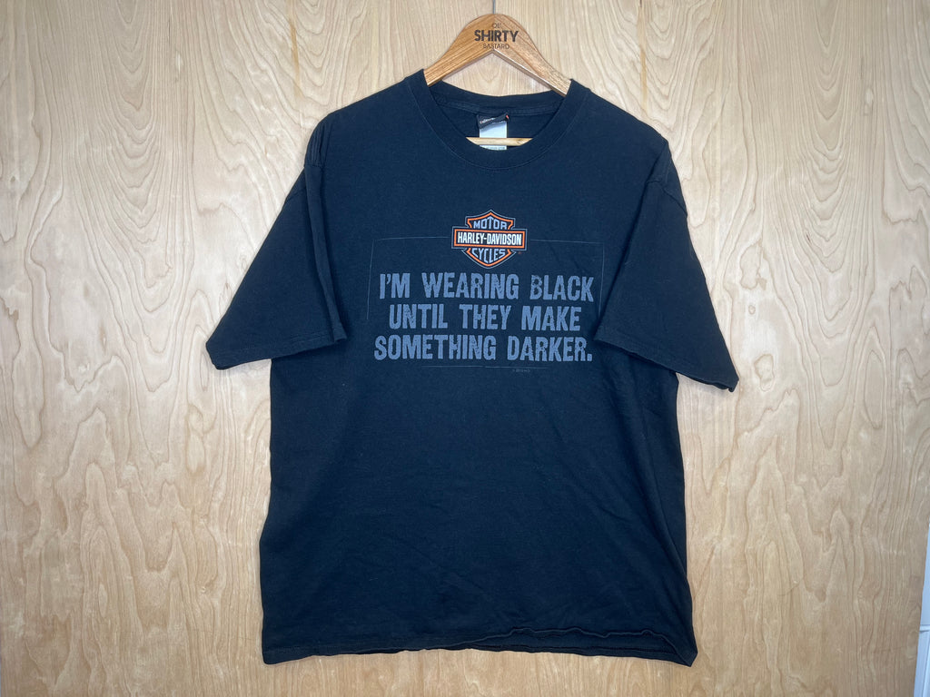 2010 Saddleback Harley Davidson “I’ll Wear Black Until They Make Something Darker” - XL