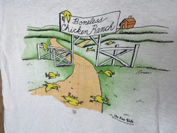 1984 The Far Side “Boneless Chicken Ranch” - Medium
