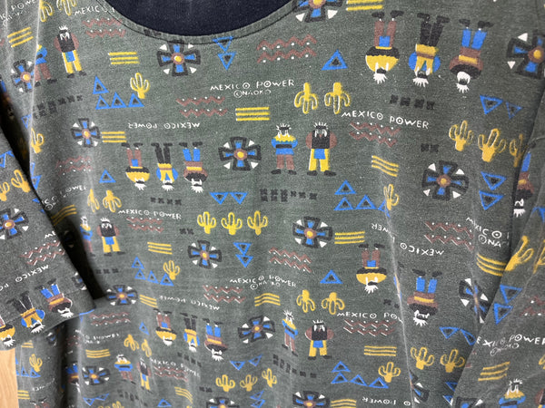1990’s Mexico Power “All Over Pattern” - Large
