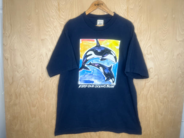 2000 Keep Our Oceans Blue “Whales” - XL