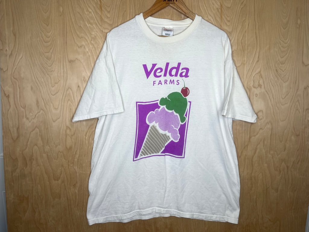 1990’s Velda Farms “Now Serving PET Ice Cream” - Large