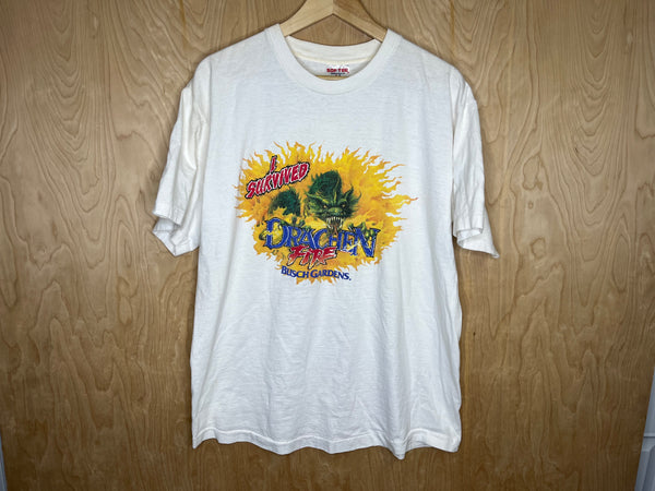 1990’s Busch Gardens “I Survived Drachen Fire” - XL