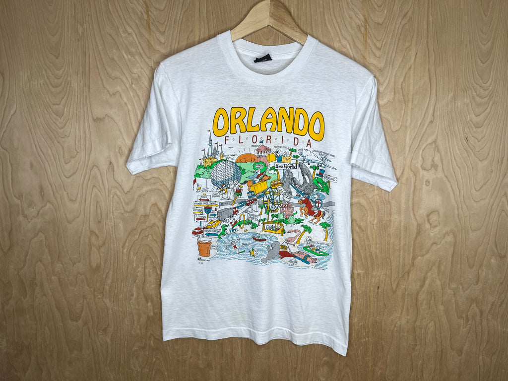 1990’s Orlando Florida “Caricature Map” - Medium