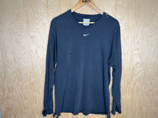 2000’s Nike Center Swoosh “Black Long Sleeve” - Large