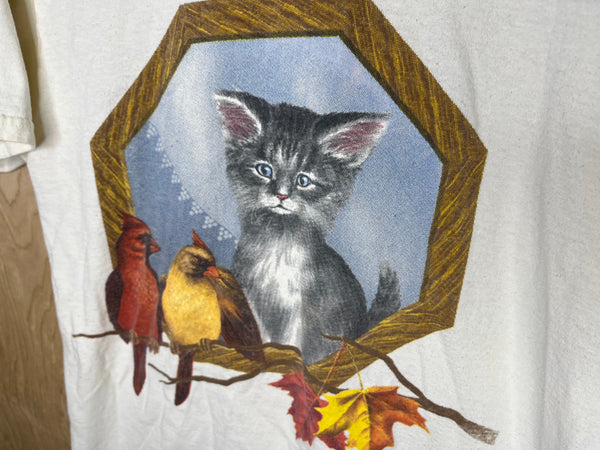 1990’s Cat and Birds - Medium