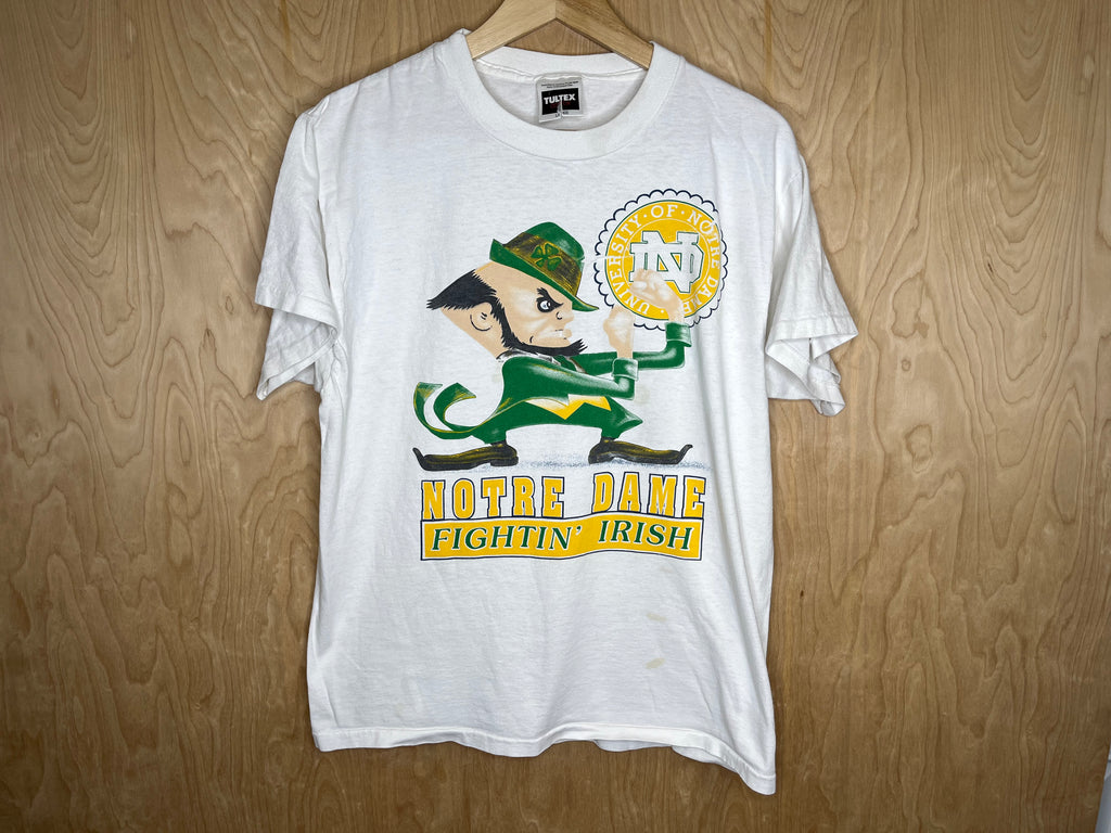 1990’s Notre Dame Fightin Irish “Leprechaun Logo” - Large