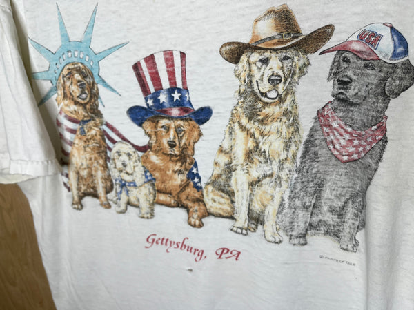 1990’s Dogs Heads and Tails “Gettysburg, PA” - XL