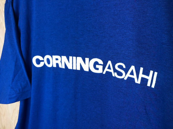 1980's CorningAshai Blue Logo - XL