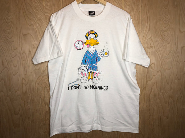 1988 I Don't Do Mornings Duck - XL