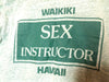 1970's Waikiki Hawaii Sex Instructor Green Ringer - Medium