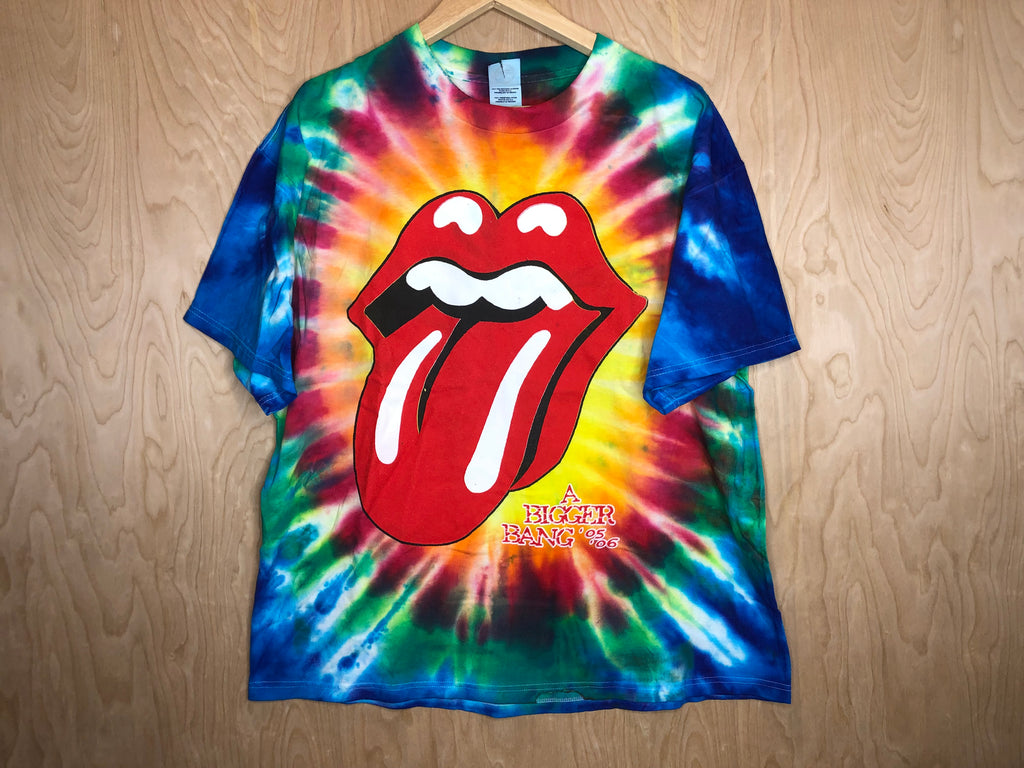2005-06 The Rolling Stones A Bigger Bang Tie Dye Bootleg - XL