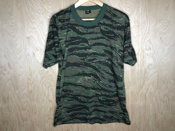 1980’s Rothco Camo Blank Ringer - Large