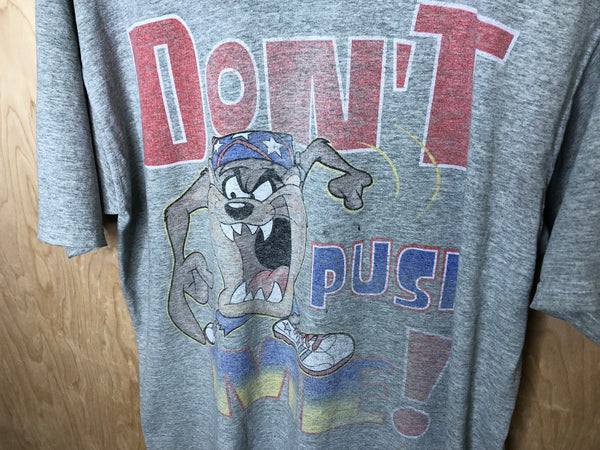 2001 Looney Tunes Taz “Don’t Push Me” - Medium