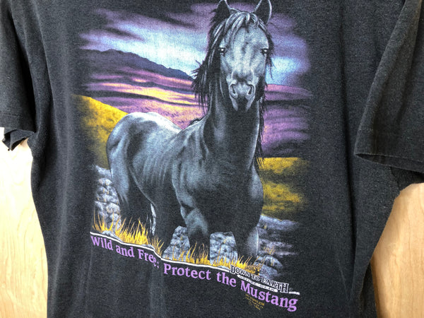 1990 Wild and Free: Protect the Mustang “3D Emblem” - Large