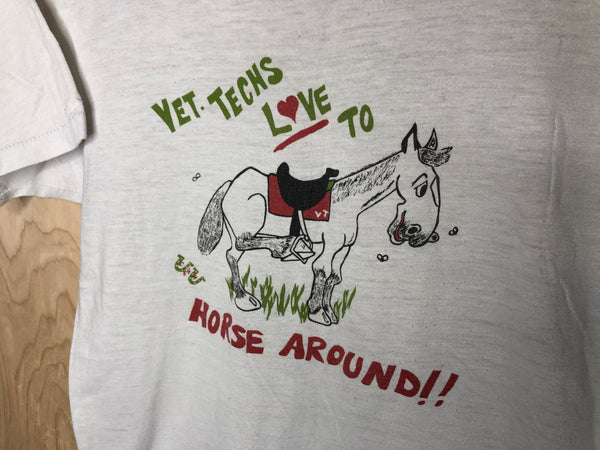 1980’s Vet Techs Love to Horse Around - Medium