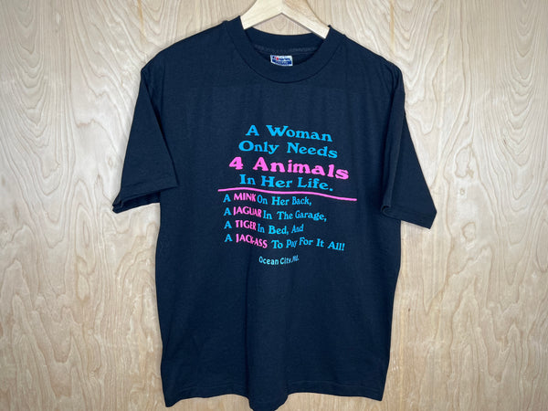 1980’s Woman’s Needs “4 Animals” - Large