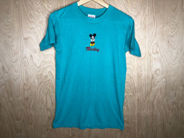 1990’s Bootleg Mickey Mouse Teal - Large