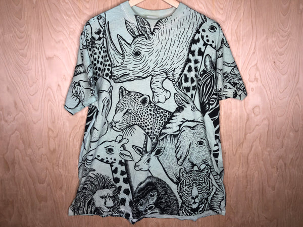 1990’s Safari Animals “All Over Print” - XL