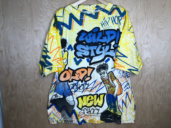 1990’s Hip Hop “Wild Style” All Over Print - XL