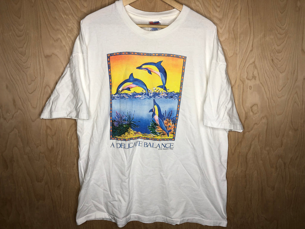 1992 “A Delicate Balance” Dolphins Human-I-Tee - XXL