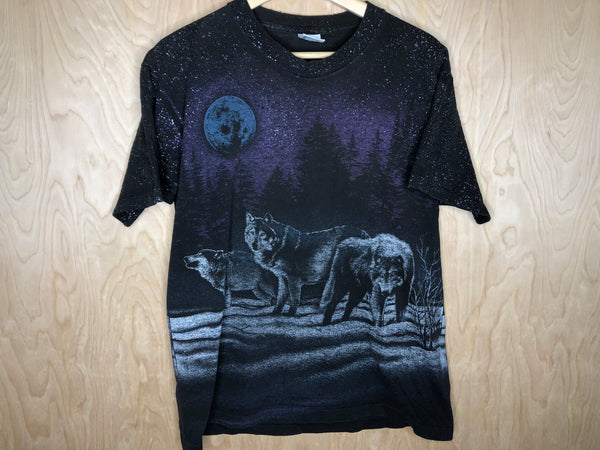 1991 Wolves Howling All Over Print - Large