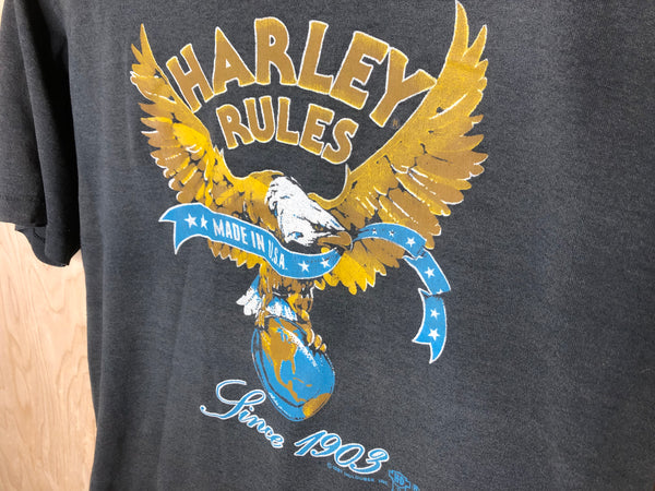 1987 Harley Davidson “Harley Rules” - Medium