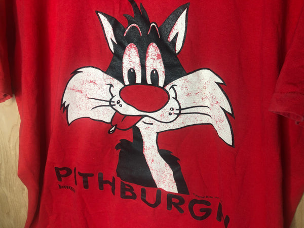 1991 Looney Tunes Sylvester The Cat “Pithburgh” - XL