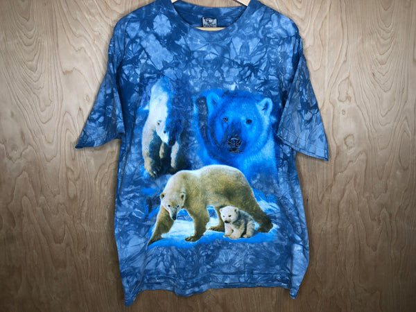 1990’s Tie Dye Polar Bears “Back to Earth” - XL