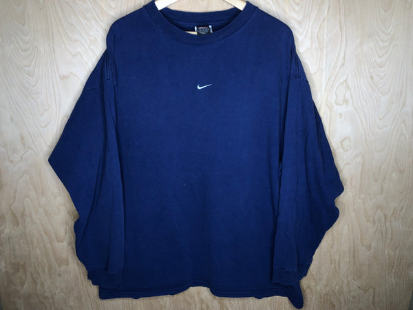 2000’s Nike Long Sleeve Center Check Navy - XXL