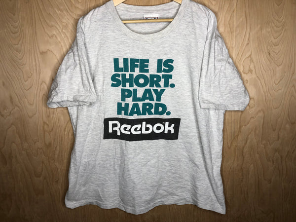 1990’s Reebok “Life is Short. Play Hard.” - XL