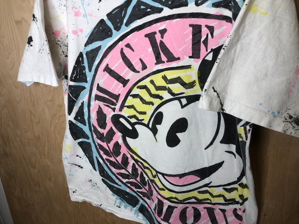 1990’s Mickey Mouse “Neon Big Print” - Medium