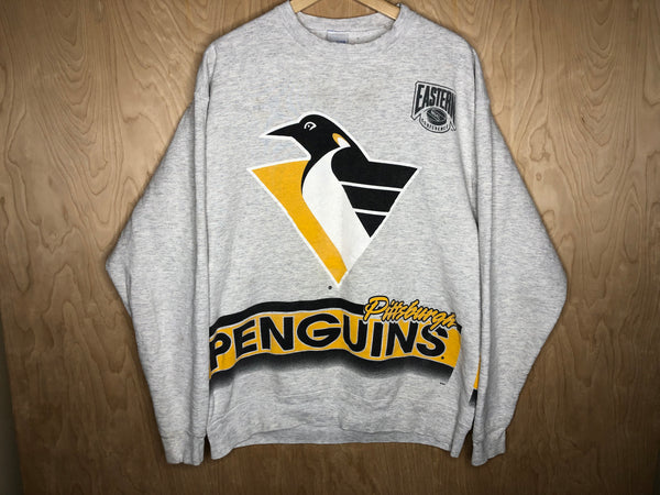 1990’s Pittsburgh Penguins Crewneck “Big Logos” Salem Sportswear - XL