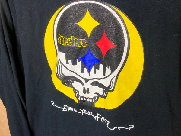 2000’s Pittsburgh Steelers Grateful Dead “On The Way To The Super Bowl” Long Sleeve - Large