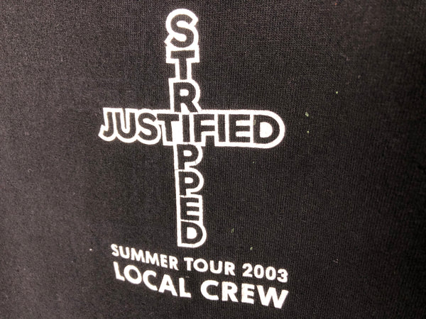 2003 Justin Timberlake x Christina Aguilera “Justified x Stripped Crew” - XL